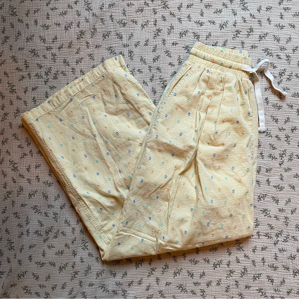Yellow Polka Dot Pants